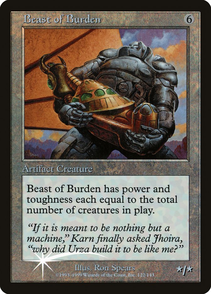 Beast of Burden (Misprinted) [Urza's Legacy Promos] | Red Riot Games CA