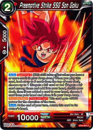 Preemptive Strike SSG Son Goku (BT6-004) [Destroyer Kings] | Red Riot Games CA