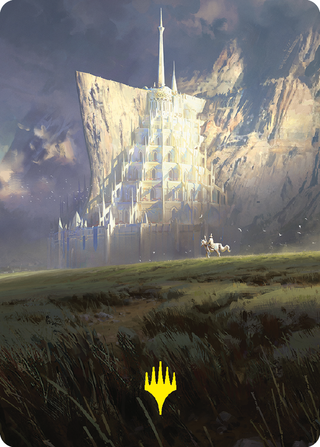 Minas Tirith Art Card (Gold-Stamped Signature) [The Lord of the Rings: Tales of Middle-earth Art Series] | Red Riot Games CA