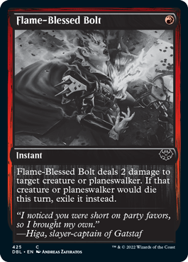 Flame-Blessed Bolt [Innistrad: Double Feature] | Red Riot Games CA