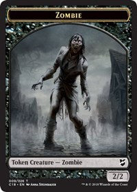 Zombie // Shapeshifter Double-Sided Token [Commander 2018 Tokens] | Red Riot Games CA