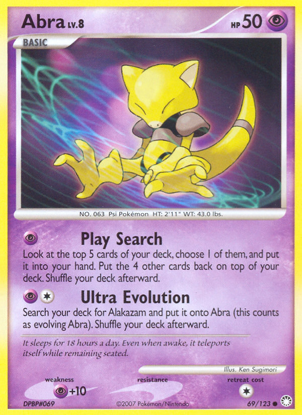 Abra (69/123) [Diamond & Pearl: Mysterious Treasures] | Red Riot Games CA