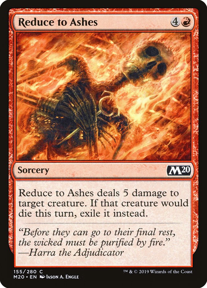 Reduce to Ashes [Core Set 2020] | Red Riot Games CA