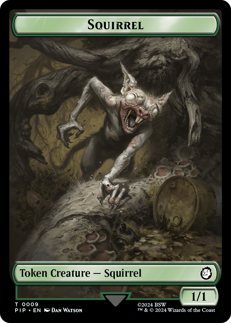 Junk // Squirrel Double-Sided Token [Fallout Tokens] | Red Riot Games CA