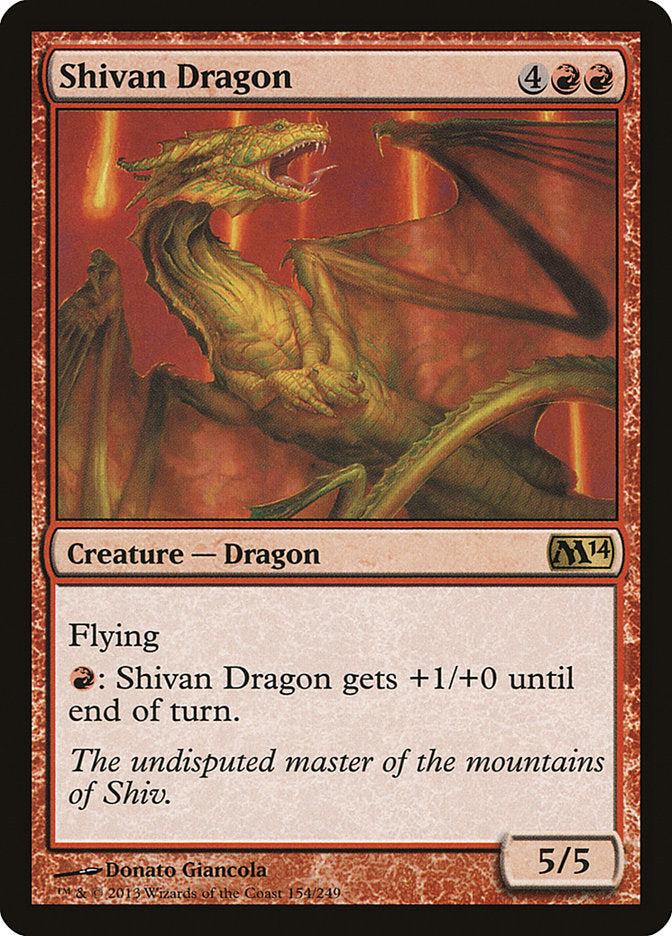 Shivan Dragon [Magic 2014] | Red Riot Games CA
