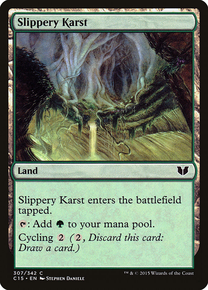 Slippery Karst [Commander 2015] | Red Riot Games CA