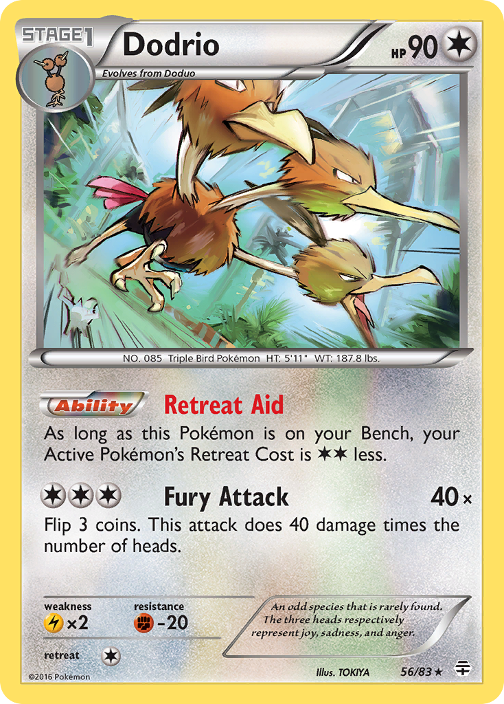 Dodrio (56/83) [XY: Generations] | Red Riot Games CA