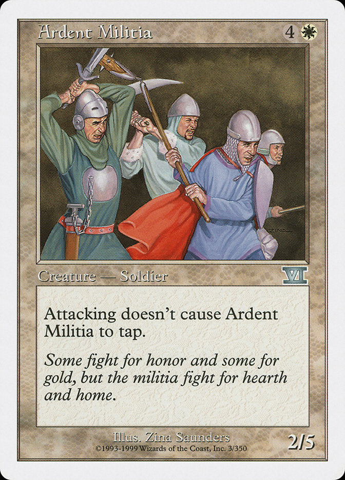 Ardent Militia [Classic Sixth Edition] | Red Riot Games CA