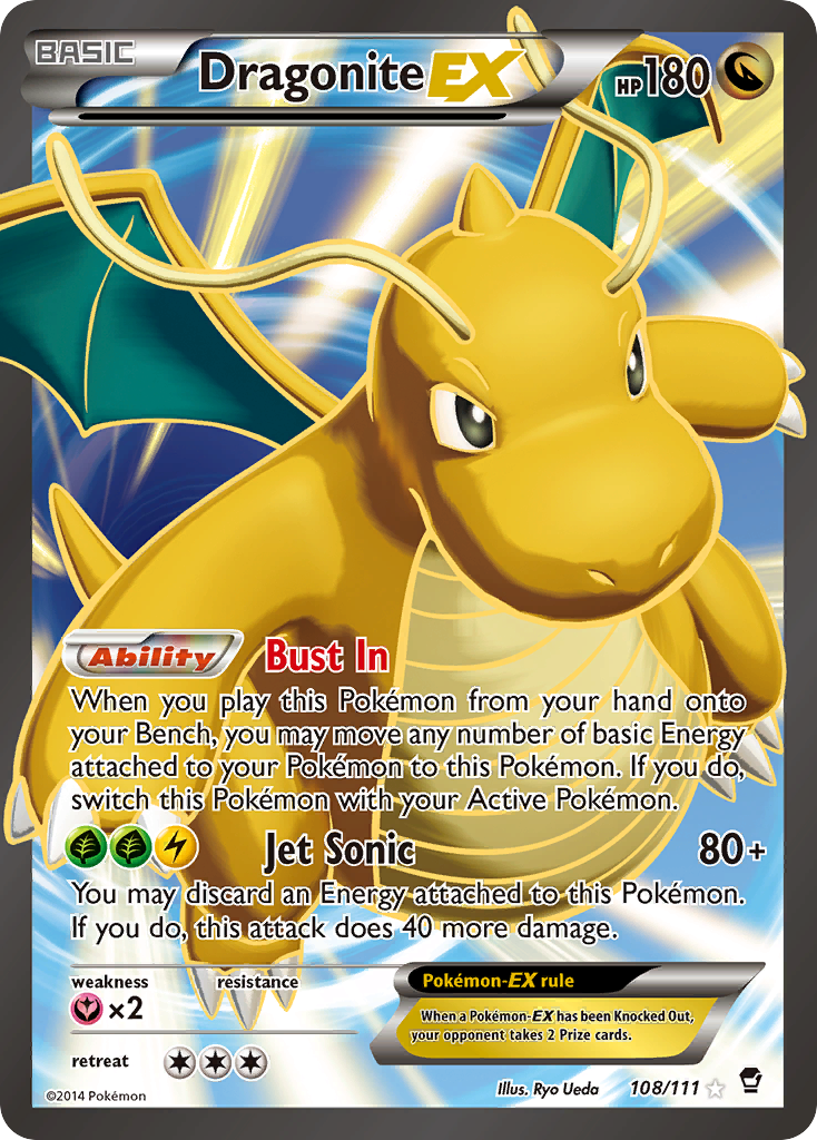 Dragonite EX (108/111) [XY: Furious Fists] | Red Riot Games CA