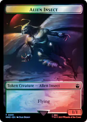 Alien Angel // Alien Insect Double-Sided Token (Surge Foil) [Doctor Who Tokens] | Red Riot Games CA