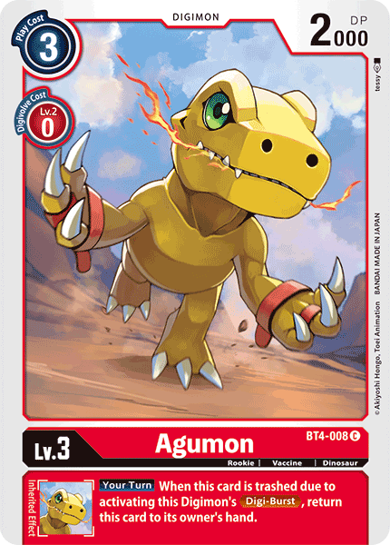 Agumon [BT4-008] [Great Legend] | Red Riot Games CA