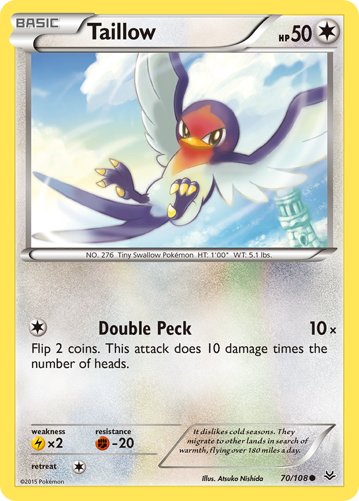 Taillow (70/108) [XY: Roaring Skies] | Red Riot Games CA