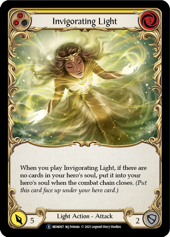 Invigorating Light (Yellow) [U-MON067] (Monarch Unlimited)  Unlimited Normal | Red Riot Games CA