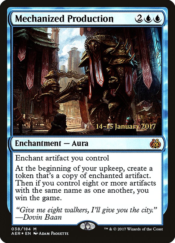 Mechanized Production [Aether Revolt Prerelease Promos] | Red Riot Games CA