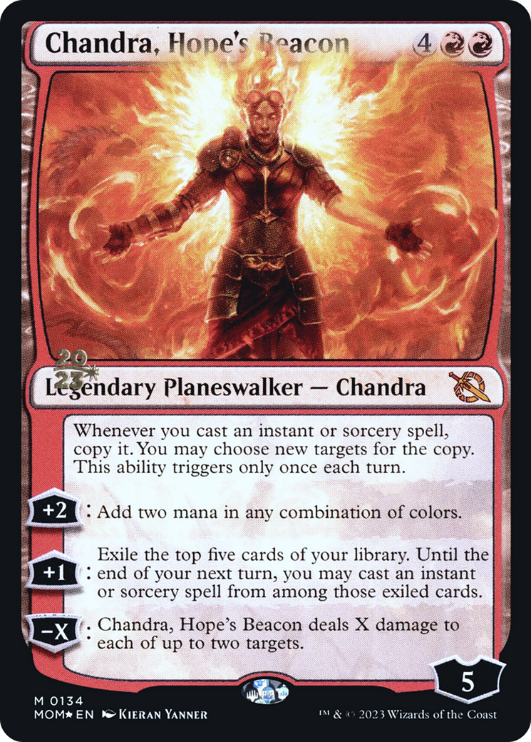 Chandra, Hope's Beacon [March of the Machine Prerelease Promos] | Red Riot Games CA
