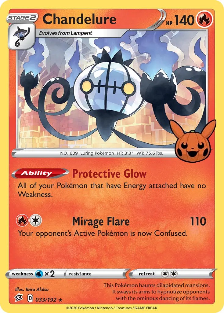 Chandelure (033/192) [Trick or Trade] | Red Riot Games CA