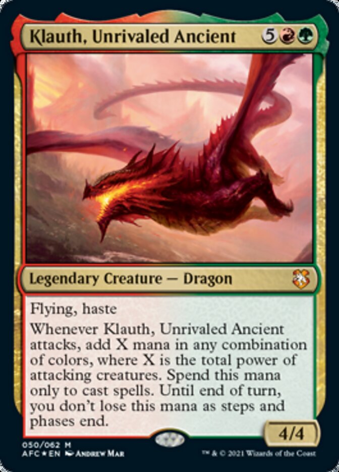 Klauth, Unrivaled Ancient [Dungeons & Dragons: Adventures in the Forgotten Realms Commander] | Red Riot Games CA