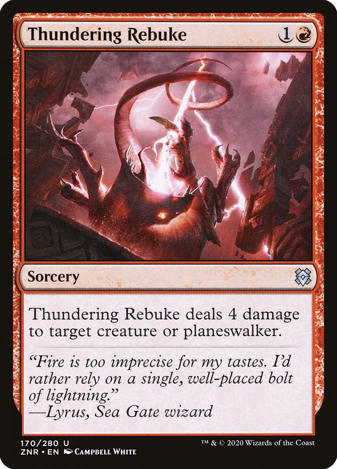 Thundering Rebuke [Zendikar Rising] | Red Riot Games CA