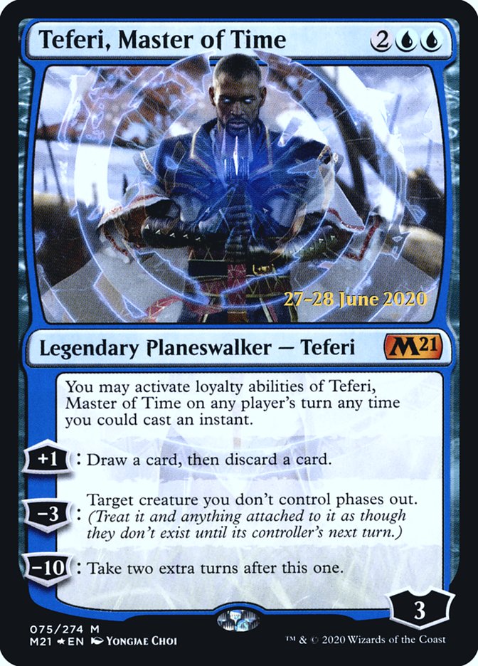 Teferi, Master of Time (75) [Core Set 2021 Prerelease Promos] | Red Riot Games CA