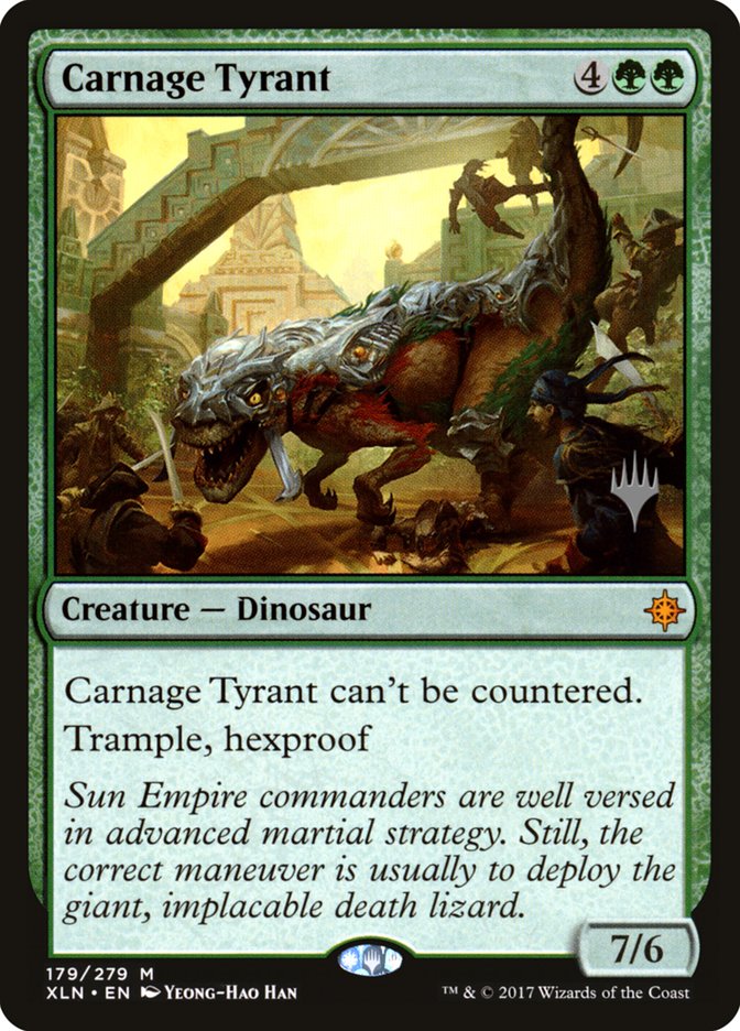 Carnage Tyrant (Promo Pack) [Ixalan Promos] | Red Riot Games CA