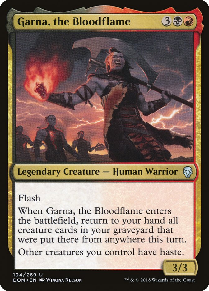 Garna, the Bloodflame [Dominaria] | Red Riot Games CA