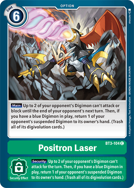 Positron Laser [BT3-104] [Release Special Booster Ver.1.5] | Red Riot Games CA