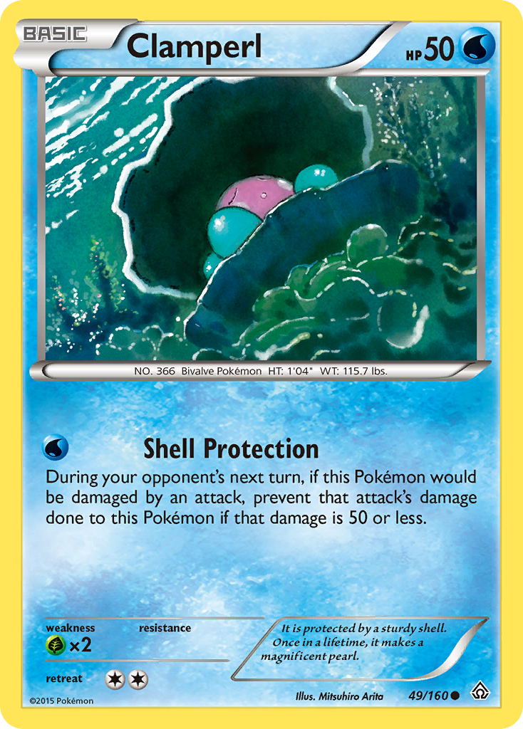 Clamperl (49/160) [XY: Primal Clash] | Red Riot Games CA