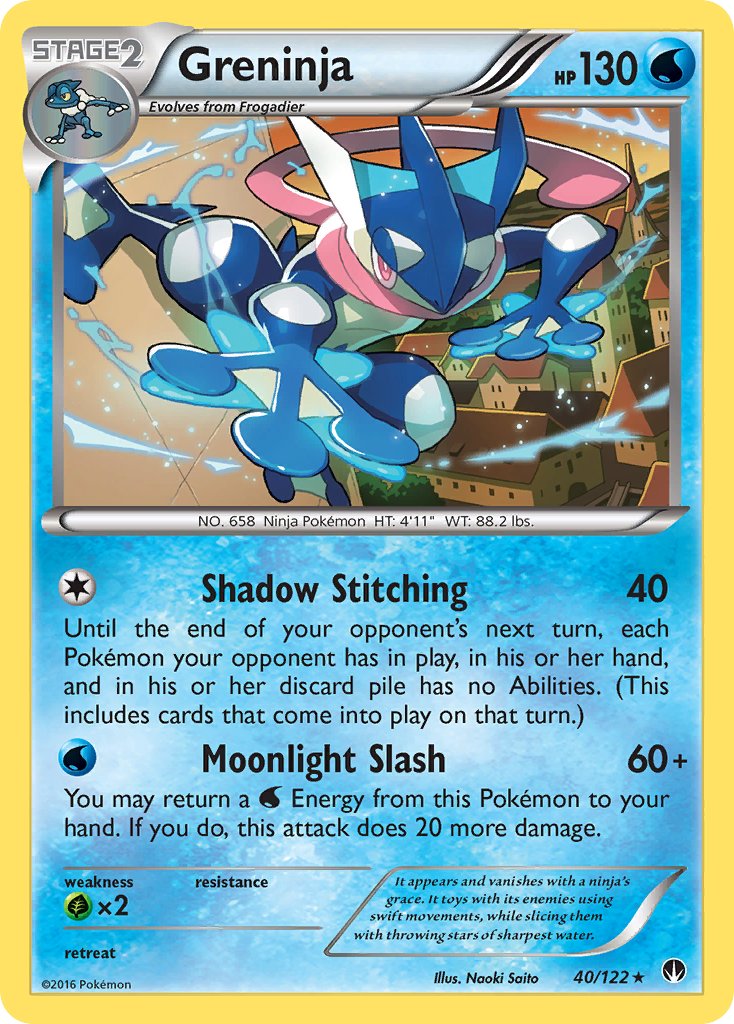 Greninja (40/122) (Theme Deck Exclusive) [XY: BREAKpoint] | Red Riot Games CA
