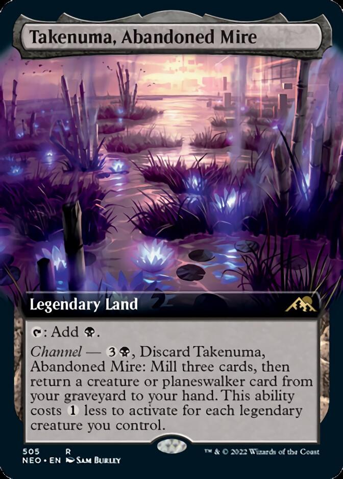 Takenuma, Abandoned Mire (Extended Art) [Kamigawa: Neon Dynasty] | Red Riot Games CA