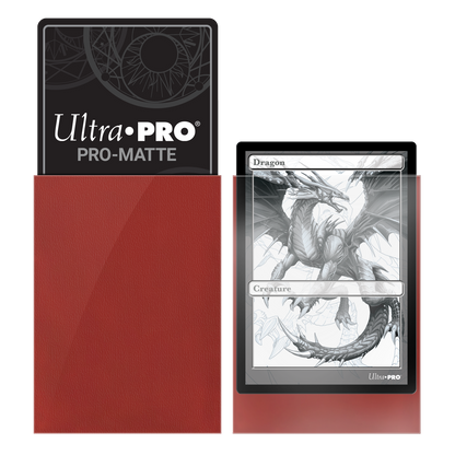Ultra PRO: Standard 100ct Sleeves - PRO-Matte (Red)