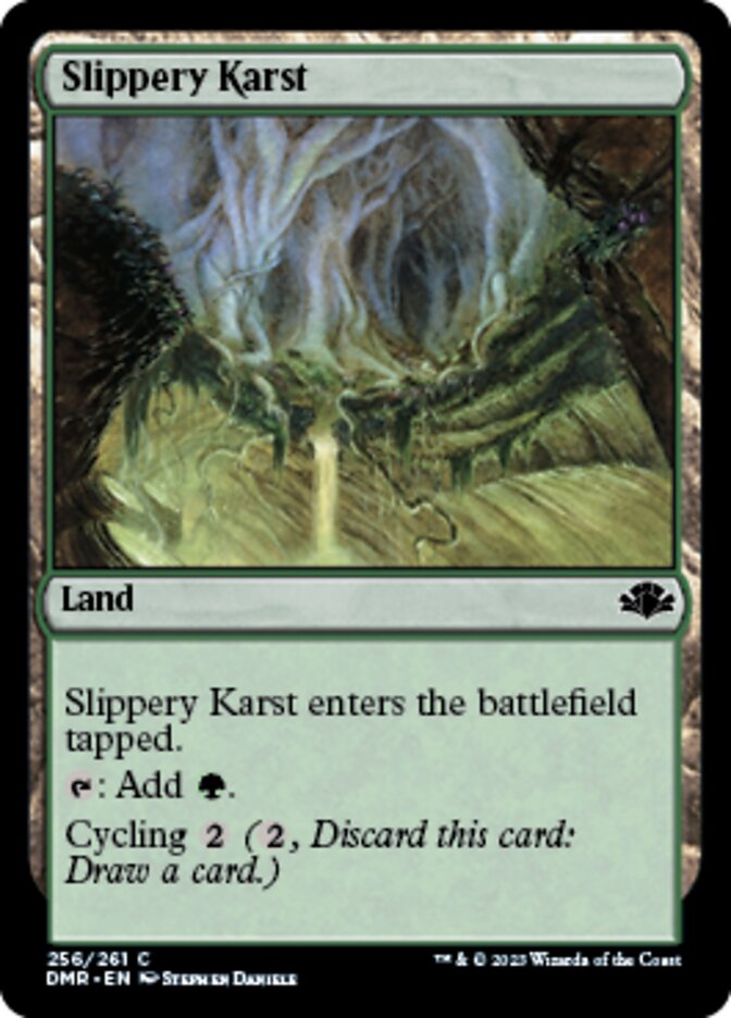 Slippery Karst [Dominaria Remastered] | Red Riot Games CA