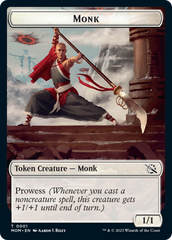 Monk // Zombie Double-Sided Token [March of the Machine Tokens] | Red Riot Games CA