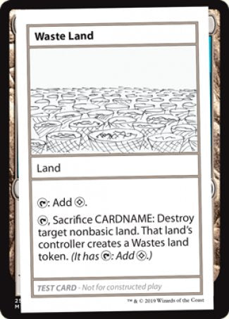 Waste Land (2021 Edition) [Mystery Booster Playtest Cards] | Red Riot Games CA