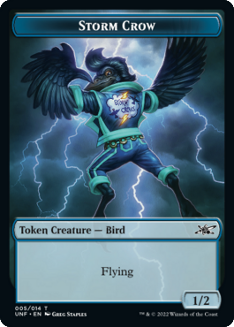 Cat // Storm Crow Double-Sided Token [Unfinity Tokens] | Red Riot Games CA