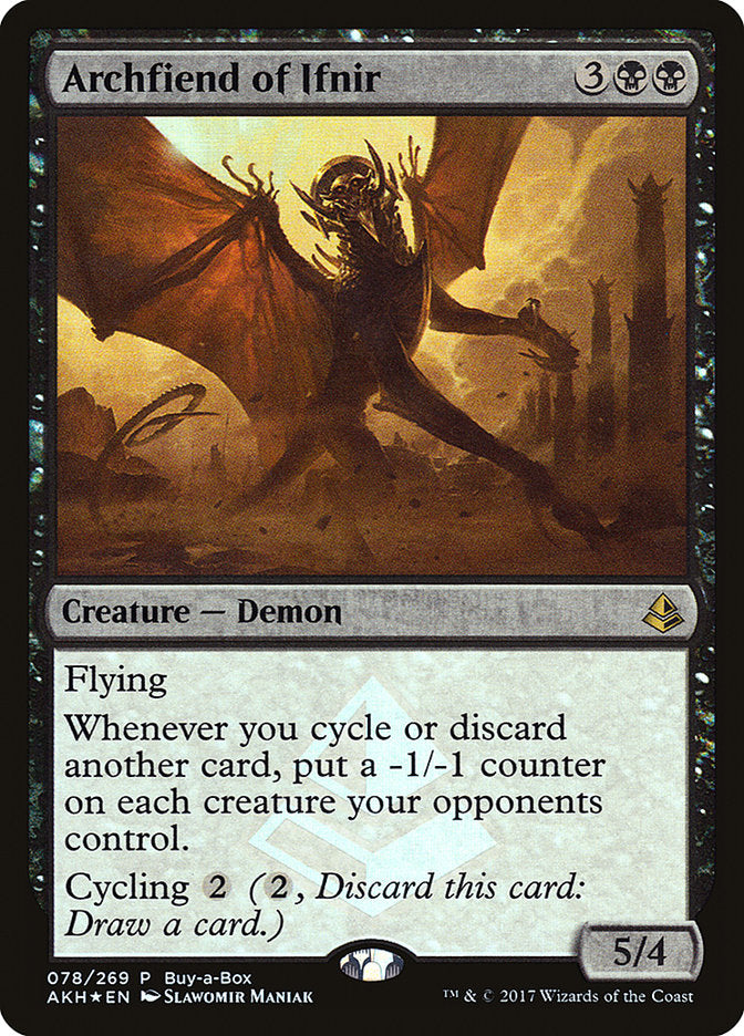 Archfiend of Ifnir (Buy-A-Box) [Amonkhet Promos] | Red Riot Games CA