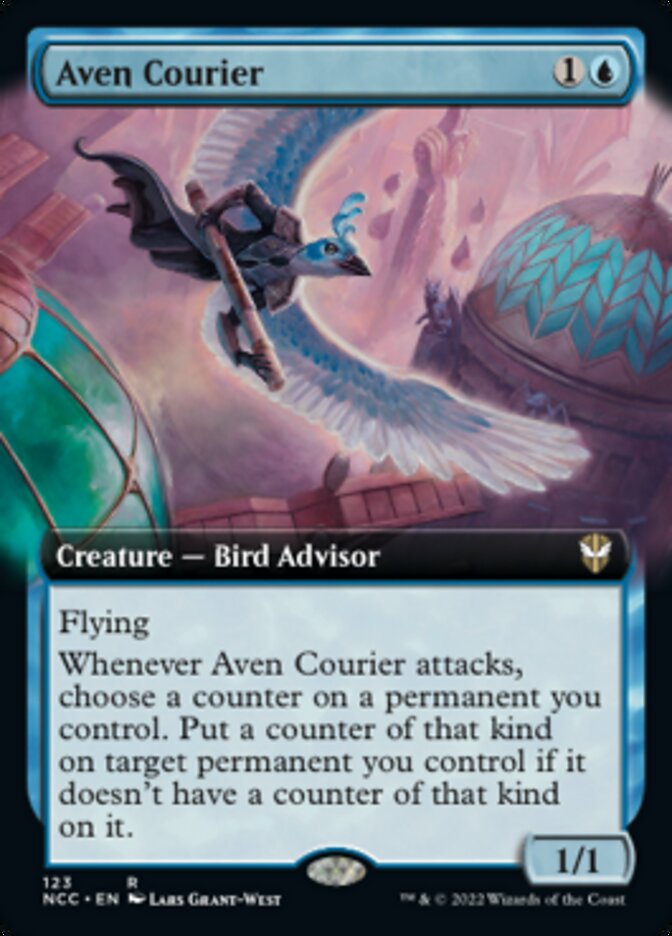 Aven Courier (Extended Art) [Streets of New Capenna Commander] | Red Riot Games CA