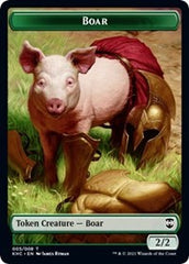 Boar // Spirit Double-Sided Token [Kaldheim Commander Tokens] | Red Riot Games CA