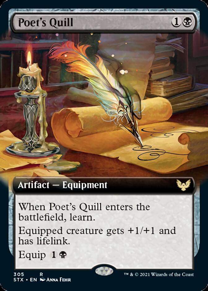 Poet's Quill (Extended Art) [Strixhaven: School of Mages] | Red Riot Games CA