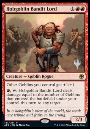 Hobgoblin Bandit Lord (Promo Pack) [Dungeons & Dragons: Adventures in the Forgotten Realms Promos] | Red Riot Games CA