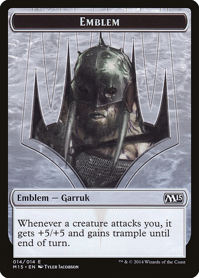 Garruk, Apex Predator Emblem [Magic 2015 Tokens] | Red Riot Games CA