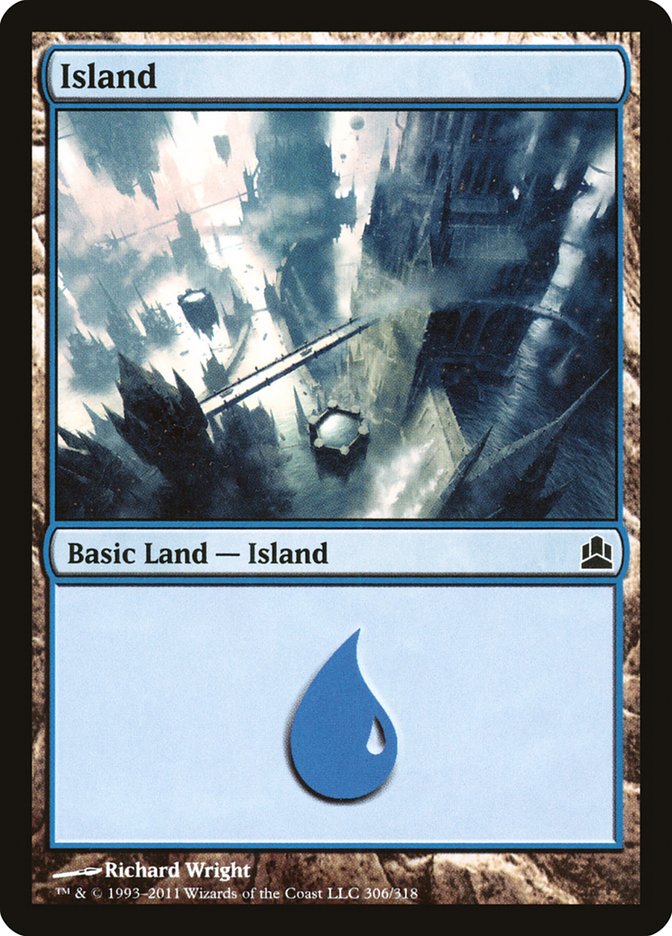 Island (306) [Commander 2011] | Red Riot Games CA