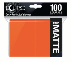 Ultra PRO: Standard 100ct Sleeves - Eclipse Matte (Pumpkin Orange) | Red Riot Games CA