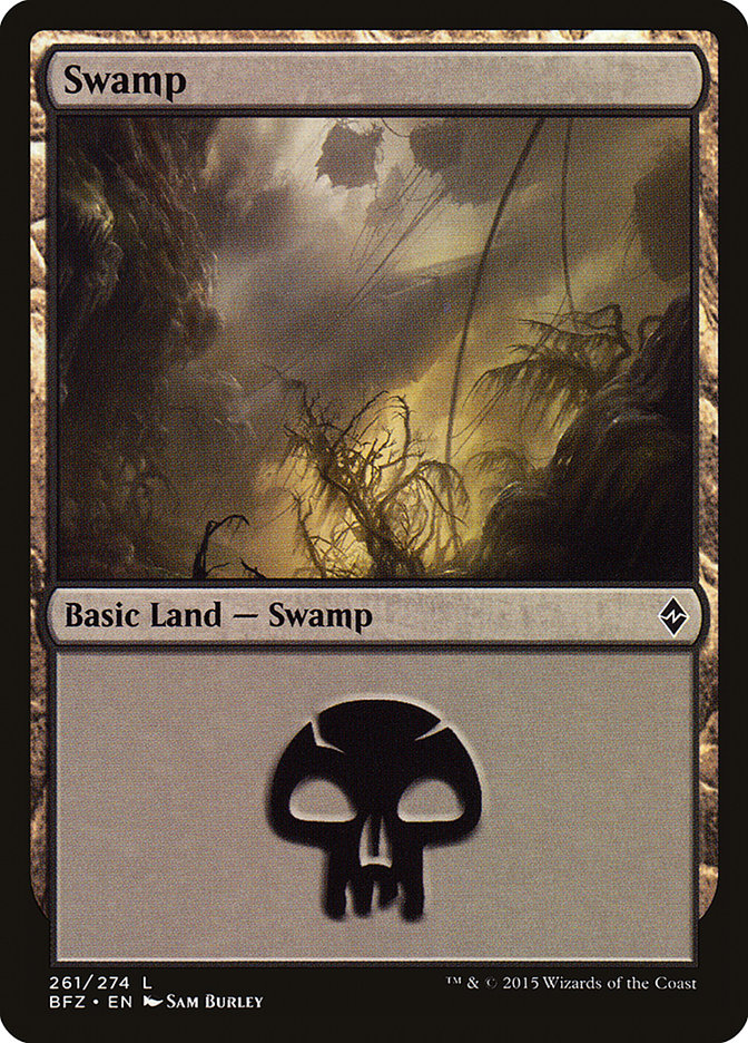 Swamp (261) [Battle for Zendikar] | Red Riot Games CA