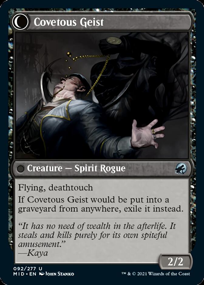 Covert Cutpurse // Covetous Geist [Innistrad: Midnight Hunt] | Red Riot Games CA