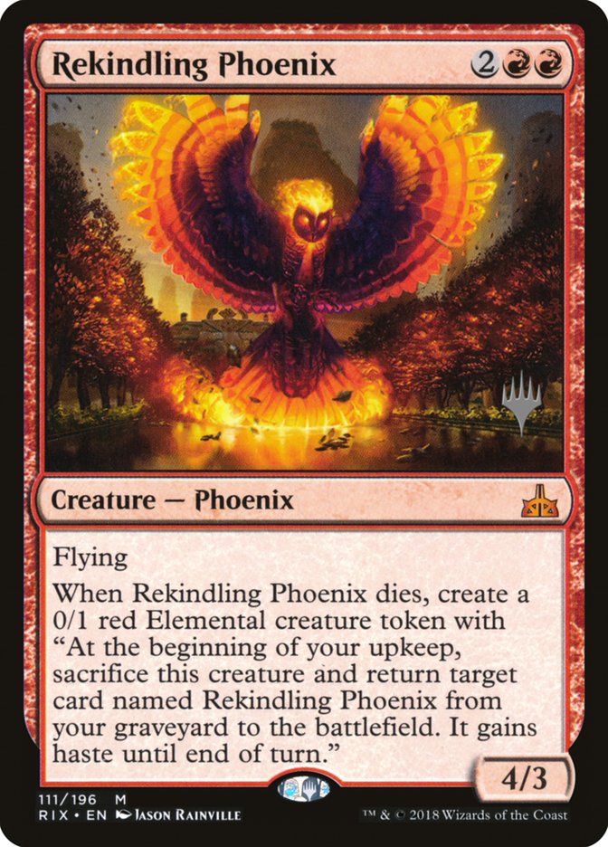 Rekindling Phoenix (Promo Pack) [Rivals of Ixalan Promos] | Red Riot Games CA