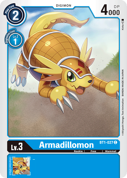 Armadillomon [BT1-027] [Release Special Booster Ver.1.0] | Red Riot Games CA