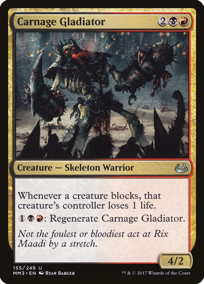 Carnage Gladiator [Modern Masters 2017] | Red Riot Games CA