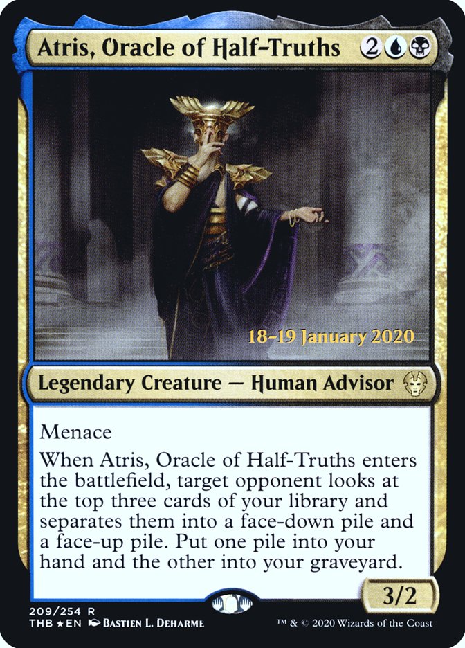 Atris, Oracle of Half-Truths [Theros Beyond Death Prerelease Promos] | Red Riot Games CA