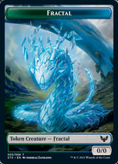 Elemental // Fractal Double-Sided Token [Strixhaven: School of Mages Tokens] | Red Riot Games CA