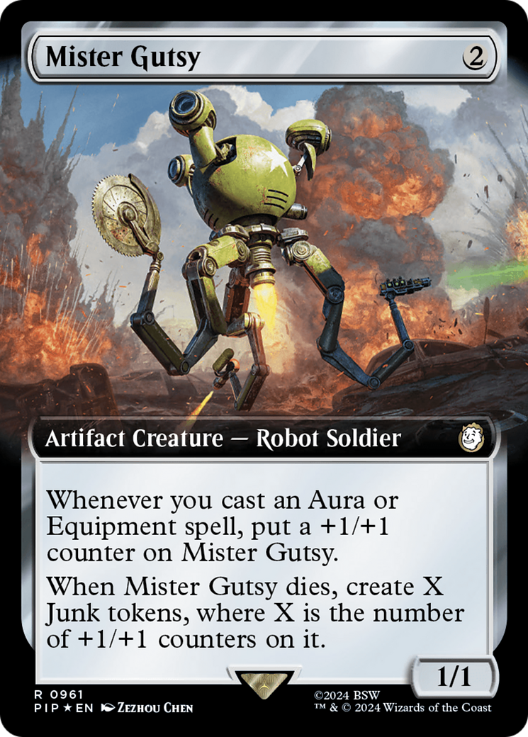 Mister Gutsy (Extended Art) (Surge Foil) [Fallout] | Red Riot Games CA